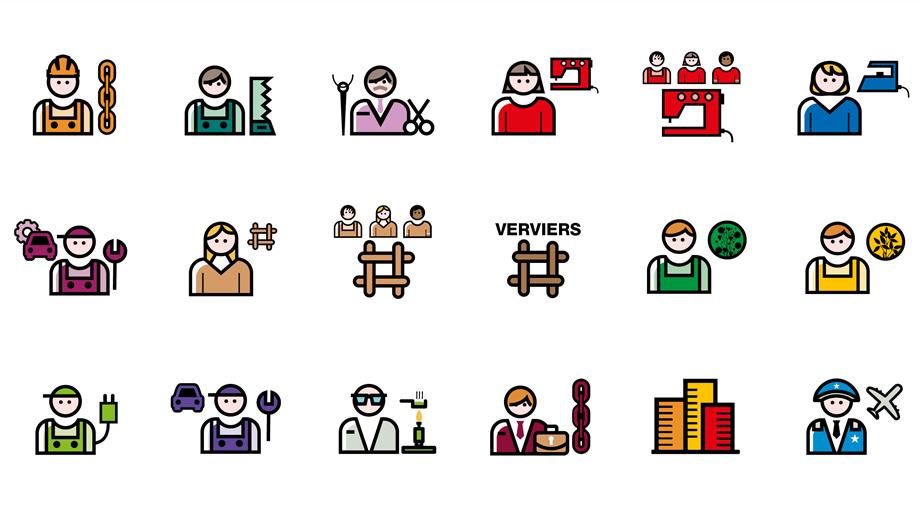 Icons banners sectors Icons banners sectors