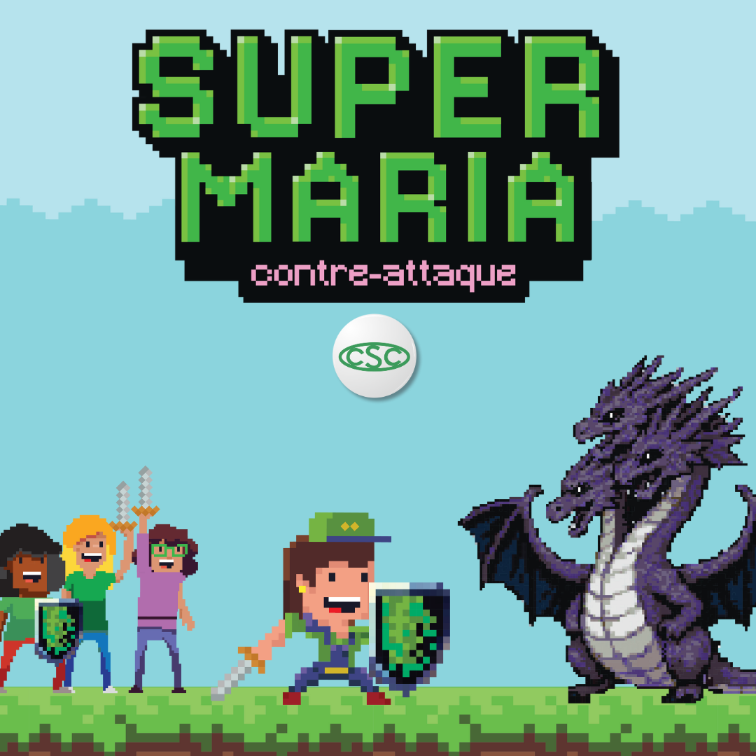 Super Maria face au dragon à trois têtes