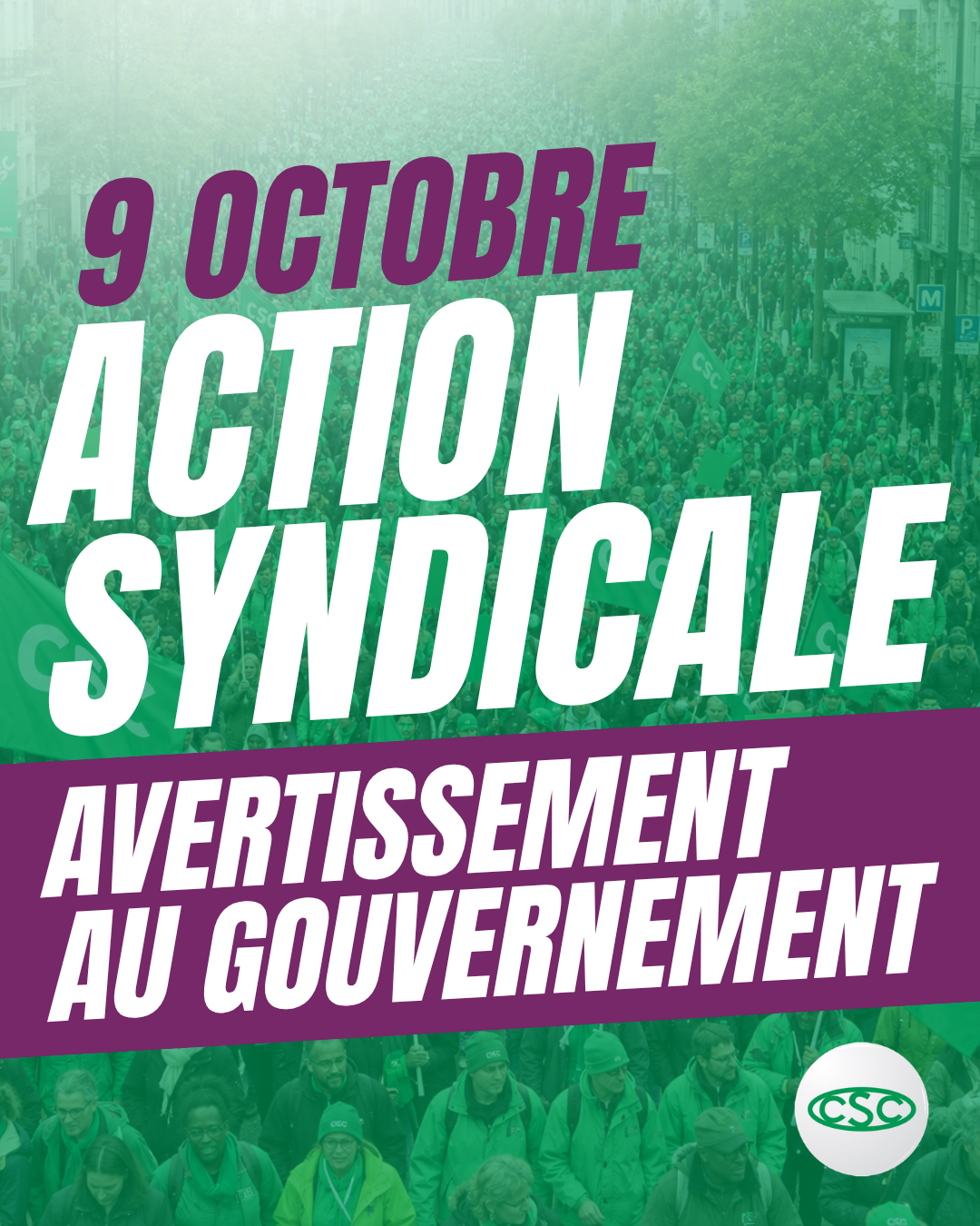 9 octobre - action syndicale