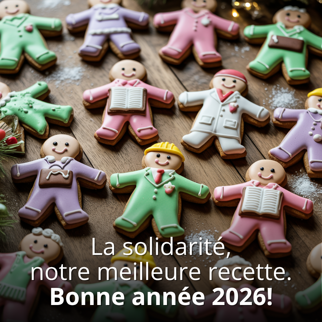 Affiche de bons voeux pour la fin d'année 2025