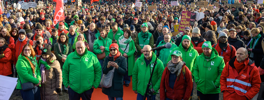 Manifestatie in Brussel.