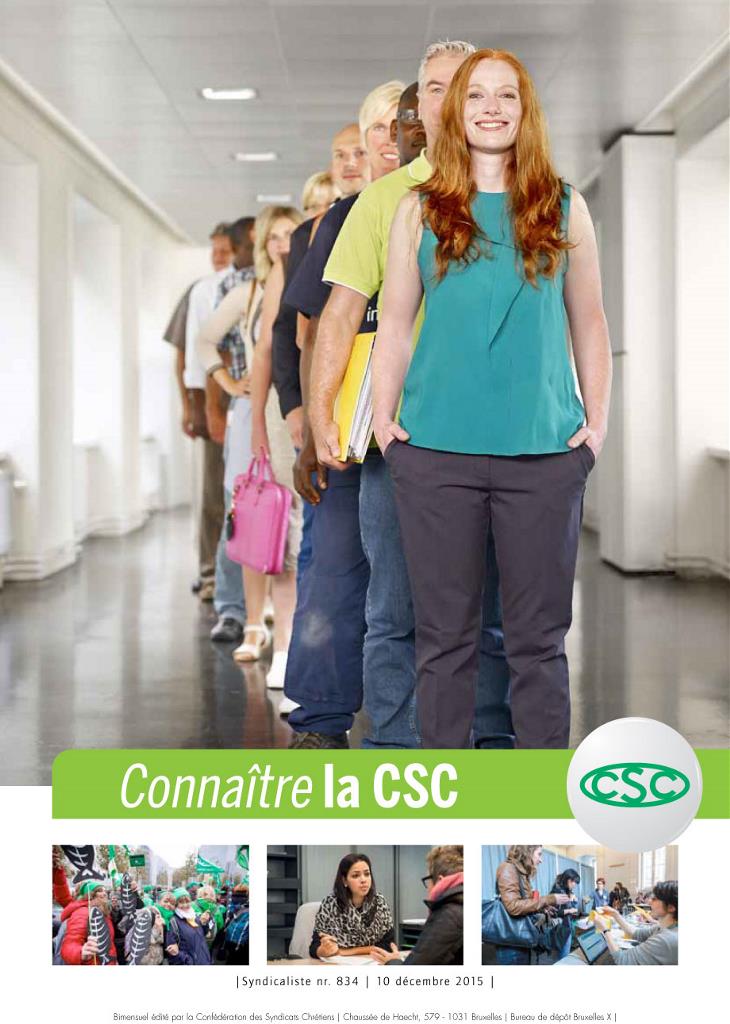 Syndicaliste n° 834 - Connaître la CSC