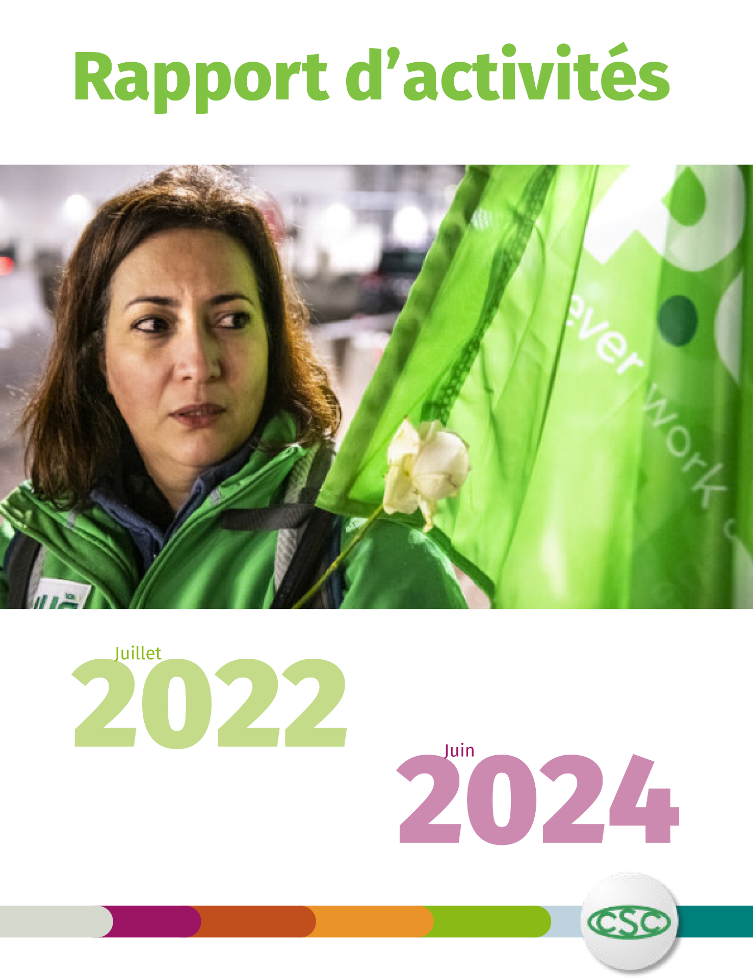 rapport-d-activites-csc cover rapport d'activité 2024