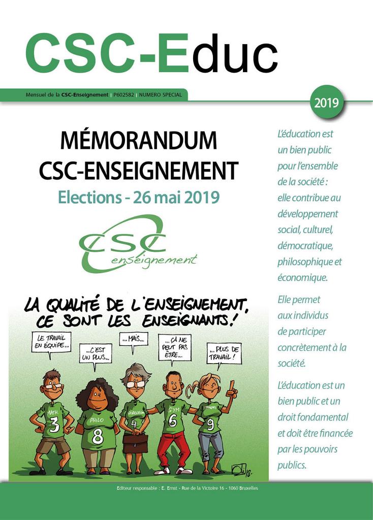 MEMORANDUM MAI 2019