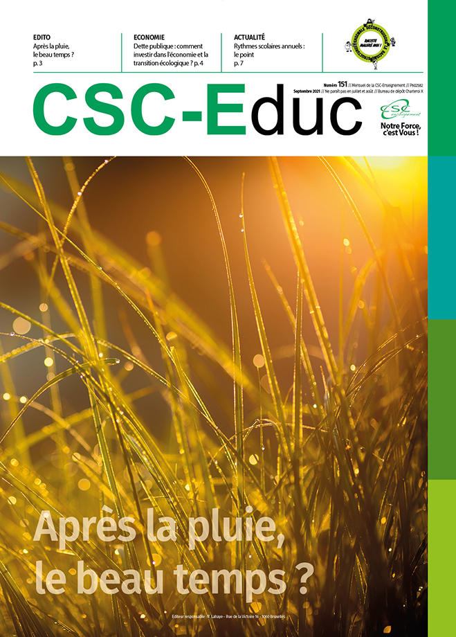CSC-Educ- septembre 2021 cover