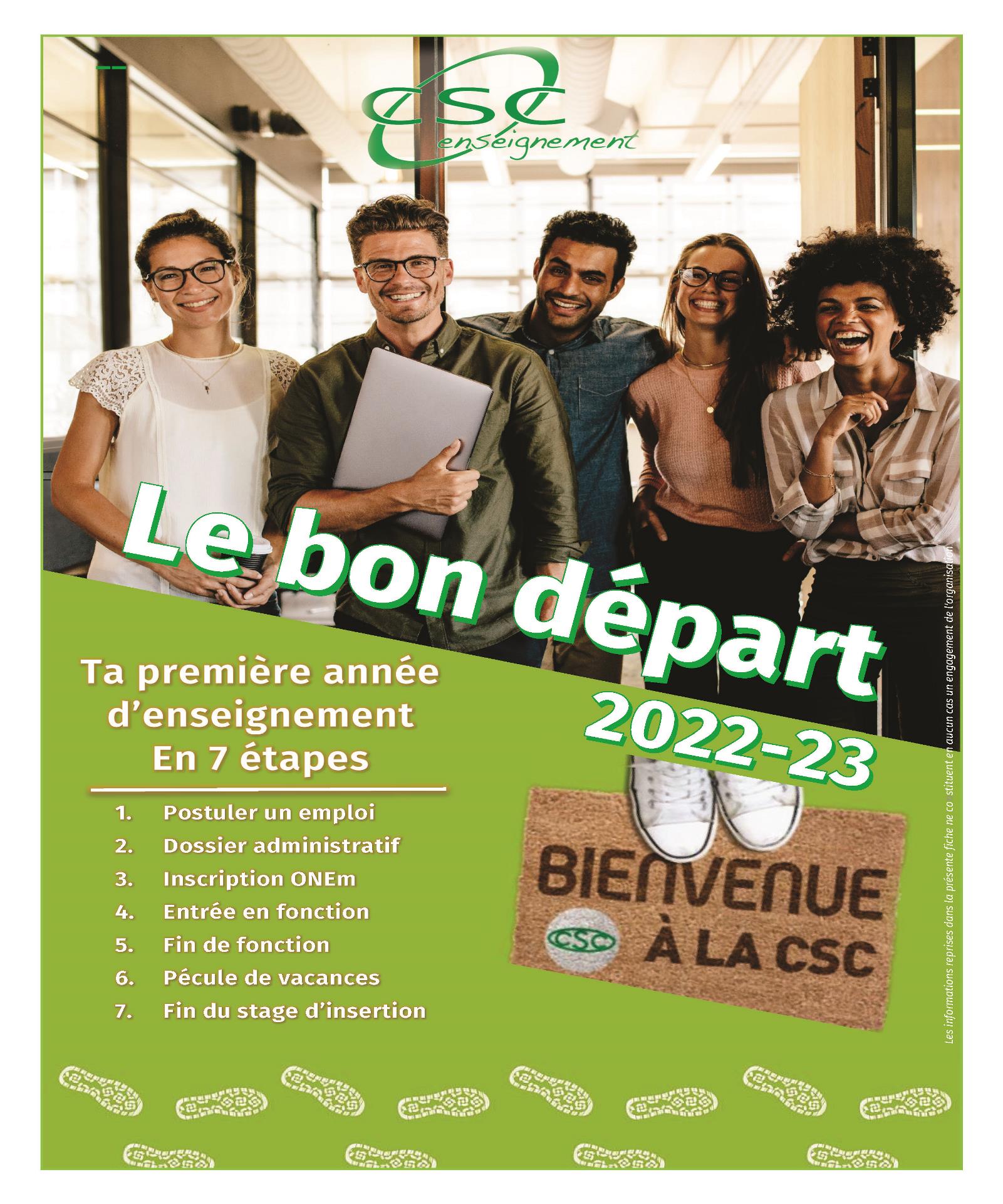 BON-DEPART-2019-COVER Entrée dans la carrière d'enseignement