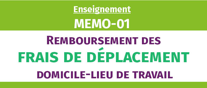 Remboursement des frais de déplacement