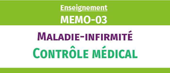 controle médical dans l'enseignement