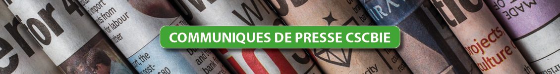 Banner Communiqué de presse CSCBIE